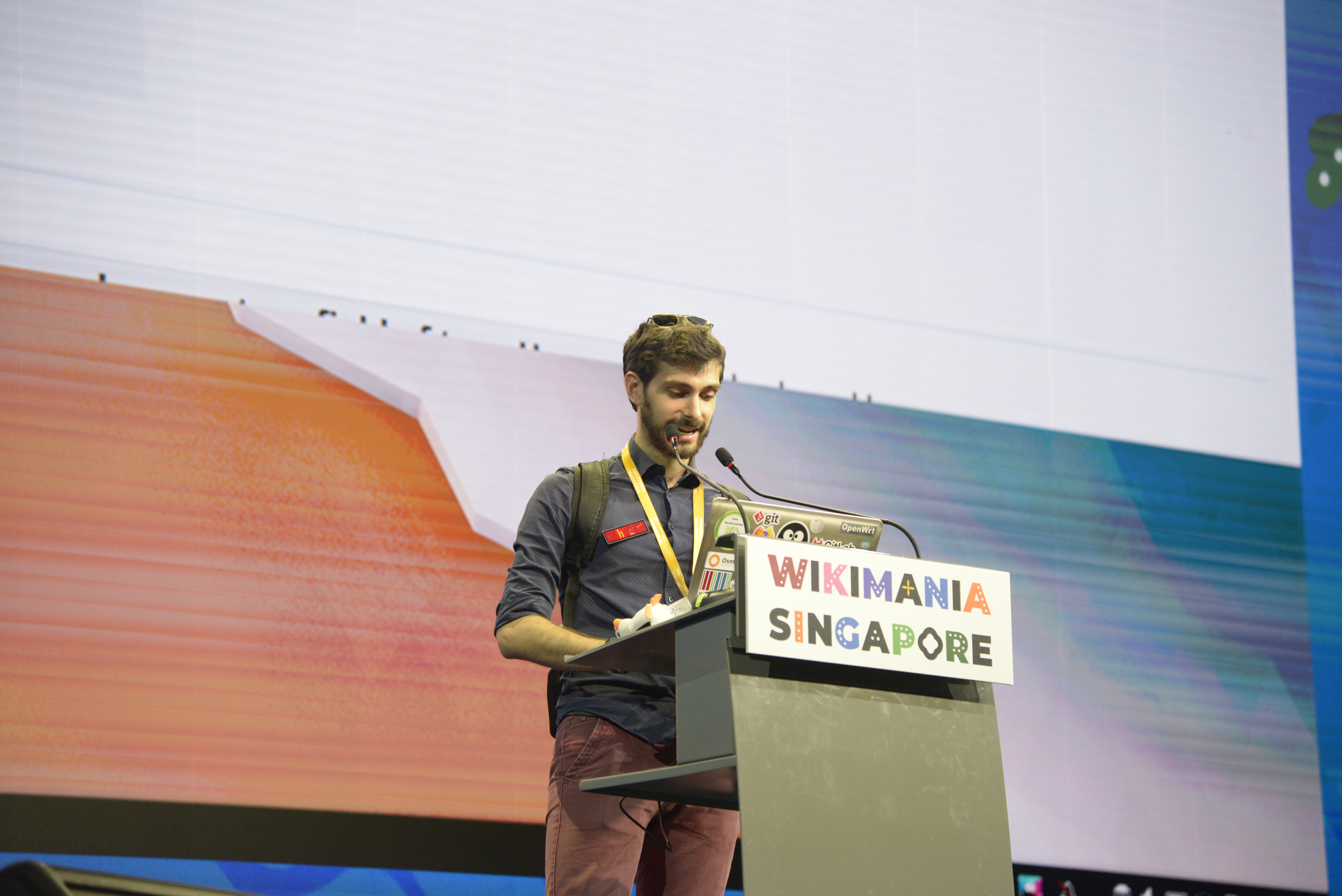 Wikimania 2023 hackathon showcase and closing - Valerio Bozzolan 02.jpg