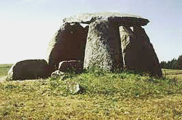 Dolmen de Barrocal, région d'Évora, Portugal.