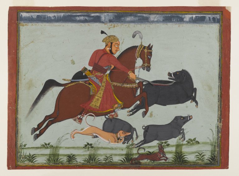 File:Brooklyn Museum - Maharaja Pratap Singh II of Mewar Hunting Boar.jpg