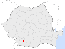 Poloha mesta v Rumunsku