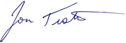 Jon Testers signatur