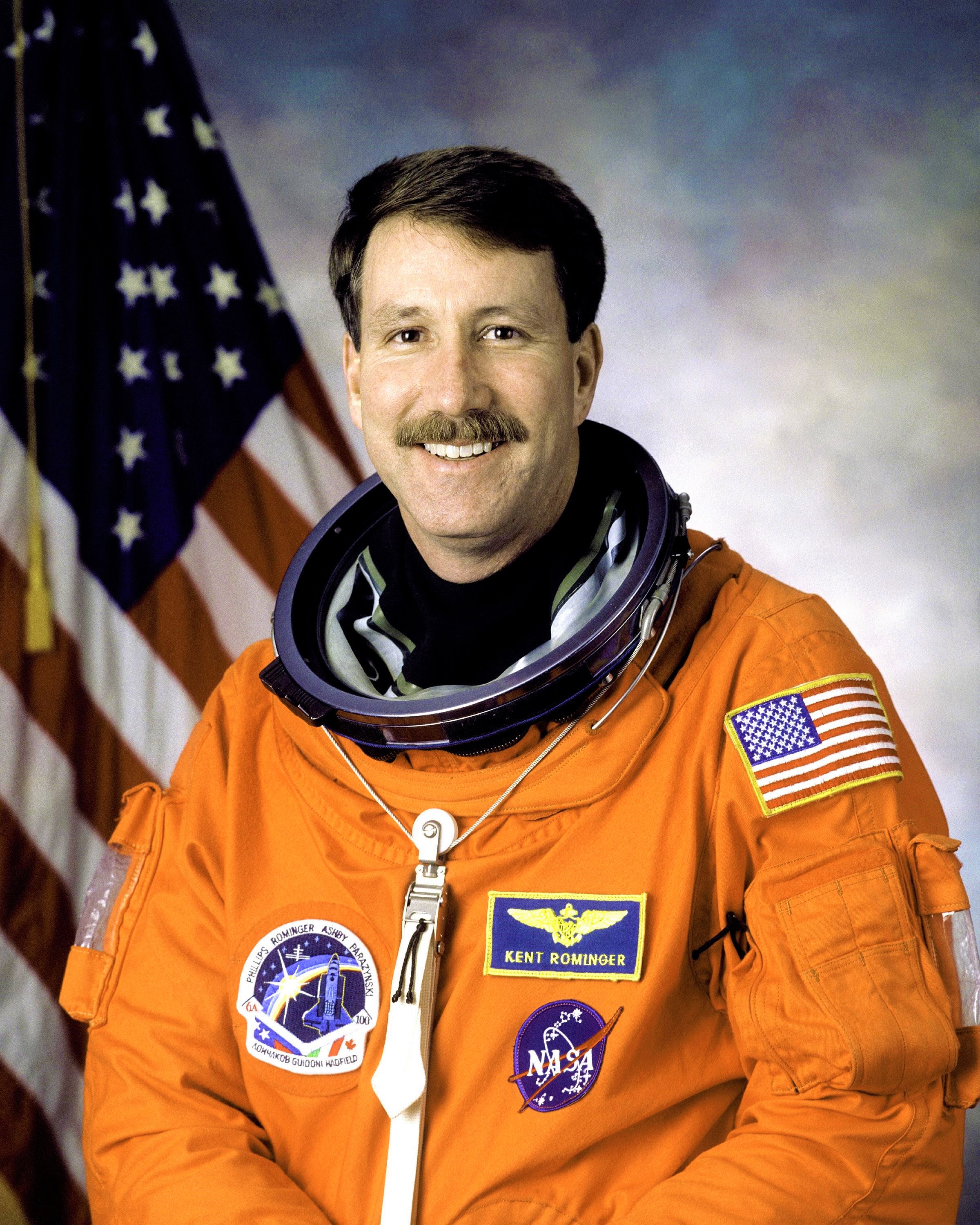 Astronaut Kent Rominger, NASA photo Source: Wikipedia (www.jsc.nasa.gov unavailable August 2019) Kent_Rominger.jpg