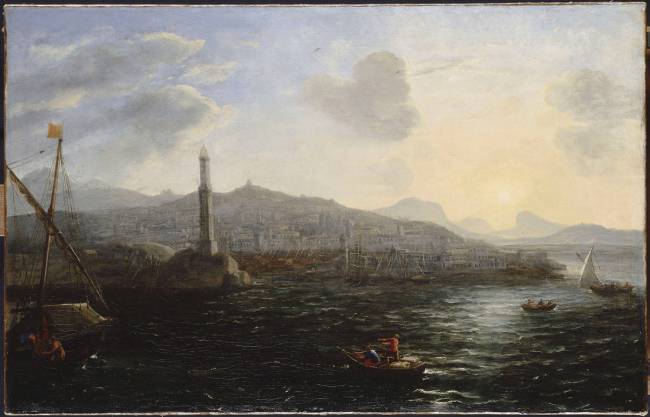 Le Port de Gênes, vu de la mer (1627-1629) Musée du Louvre