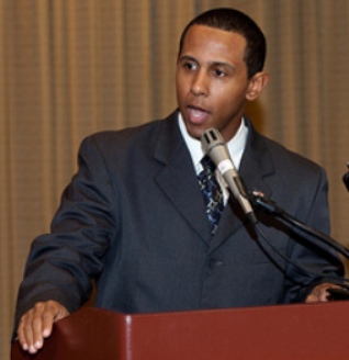 Lenny McAllister speaking in 2009