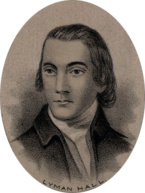 Lyman Hall was the sole Georgia delegate to attend the Continental Congress.