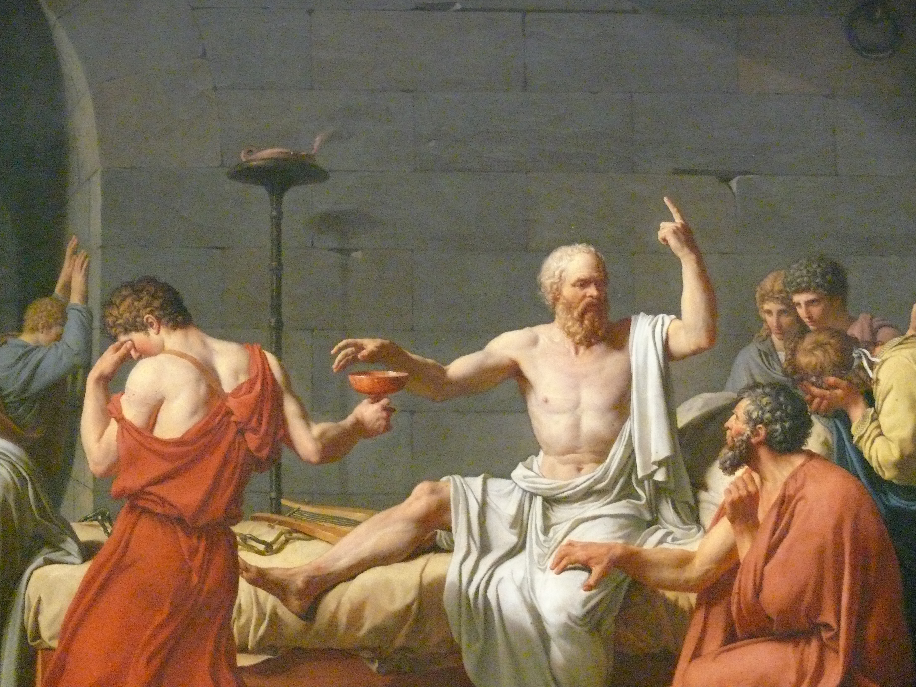 The Death of Socrates, by Jacques-Louis David