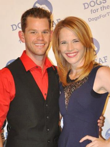 Ryan Lane and [[Katie Leclerc]] at a Dogs for the Deaf benefit in April 2013