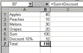 Usability spreadsheet example 2
