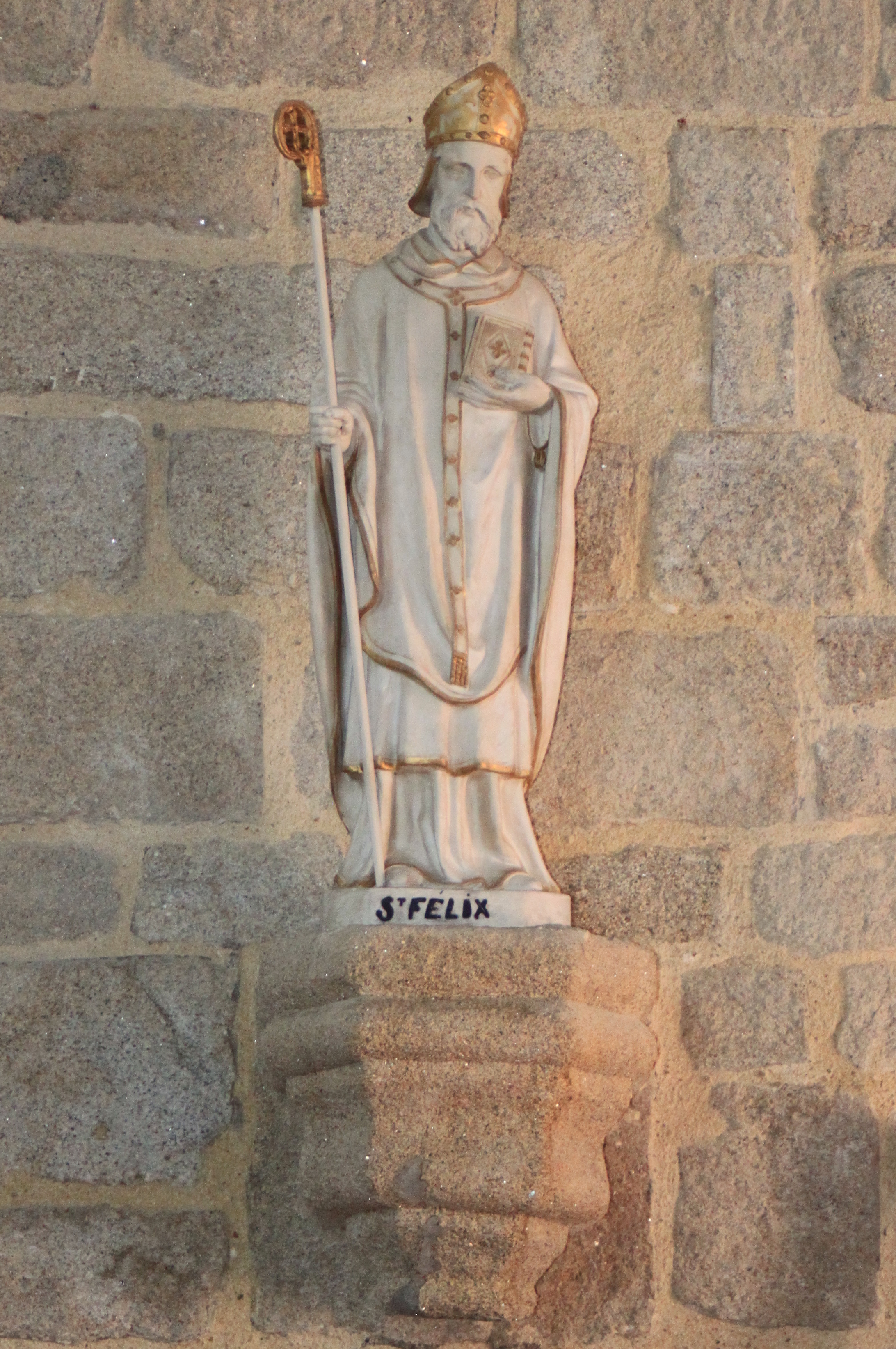 Den hellige Felix av Nantes i Chapelle du Crucifix i le Croisic