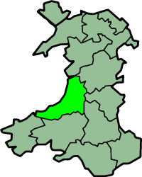 Ceredigion, as shown with traditional boundaries WalesCardiganshireTrad.png