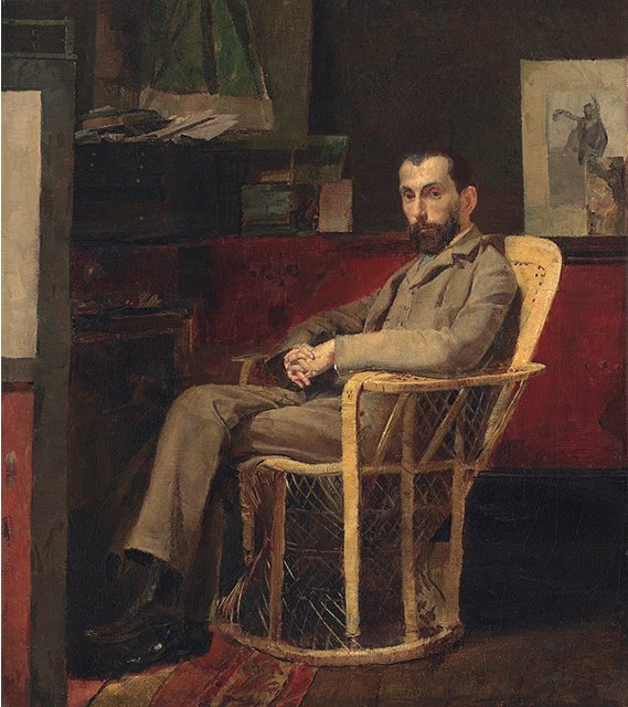 'Portrait of Louis Abrahams' by Tom Roberts, 1886.jpg