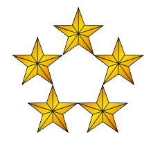 File:5 Gold Stars Pentagon.png