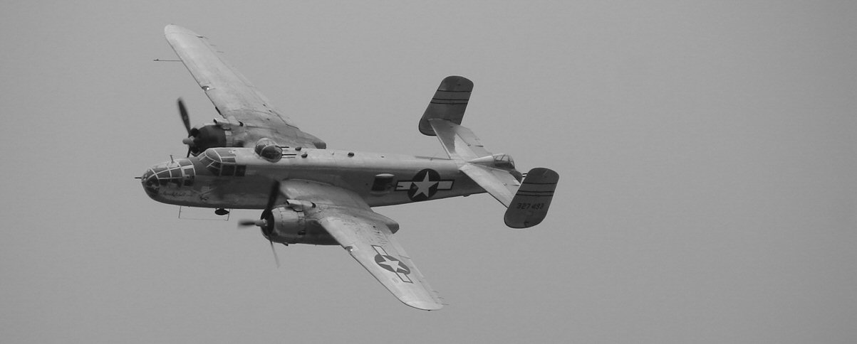 B-25 200507 A legend in her own right, B&W (508420648).jpg