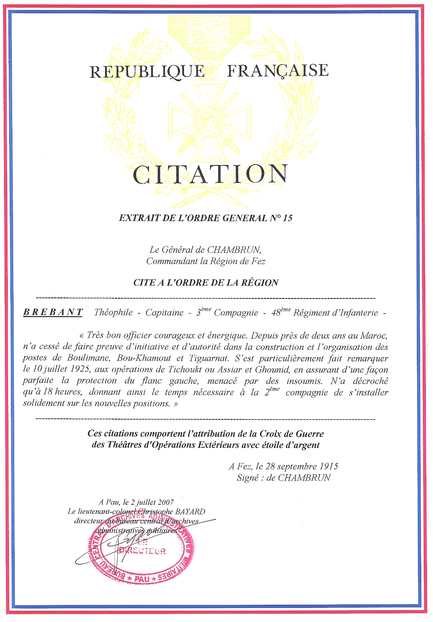 Citation A L Ordre Wikipedia