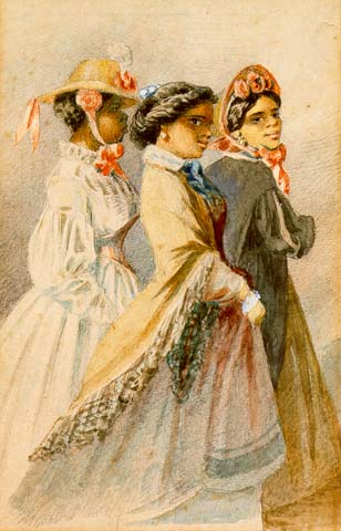 File:Creole women of color out taking the air, from a watercolor series by Édouard Marquis, New Orleans, 1867.jpg