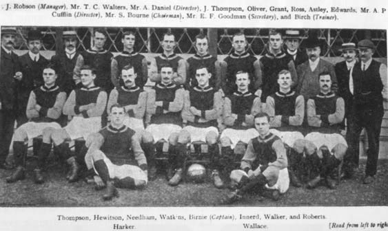 The Crystal Palace F.C. squad (1905–06).