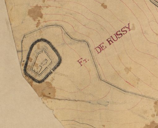 File:Fort DeRussy — Topographical map, 1st Brigade, defenses north of Potomac, Washington, D.C. (West).jpg