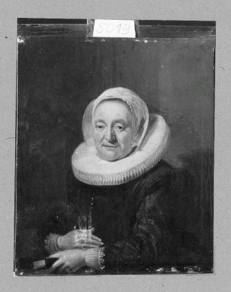 File:Frans Hals (1581-1585-1666) - Bildnis einer älteren Frau mit weißer Haube und Radkragen - 3511 - Führermuseum.jpg