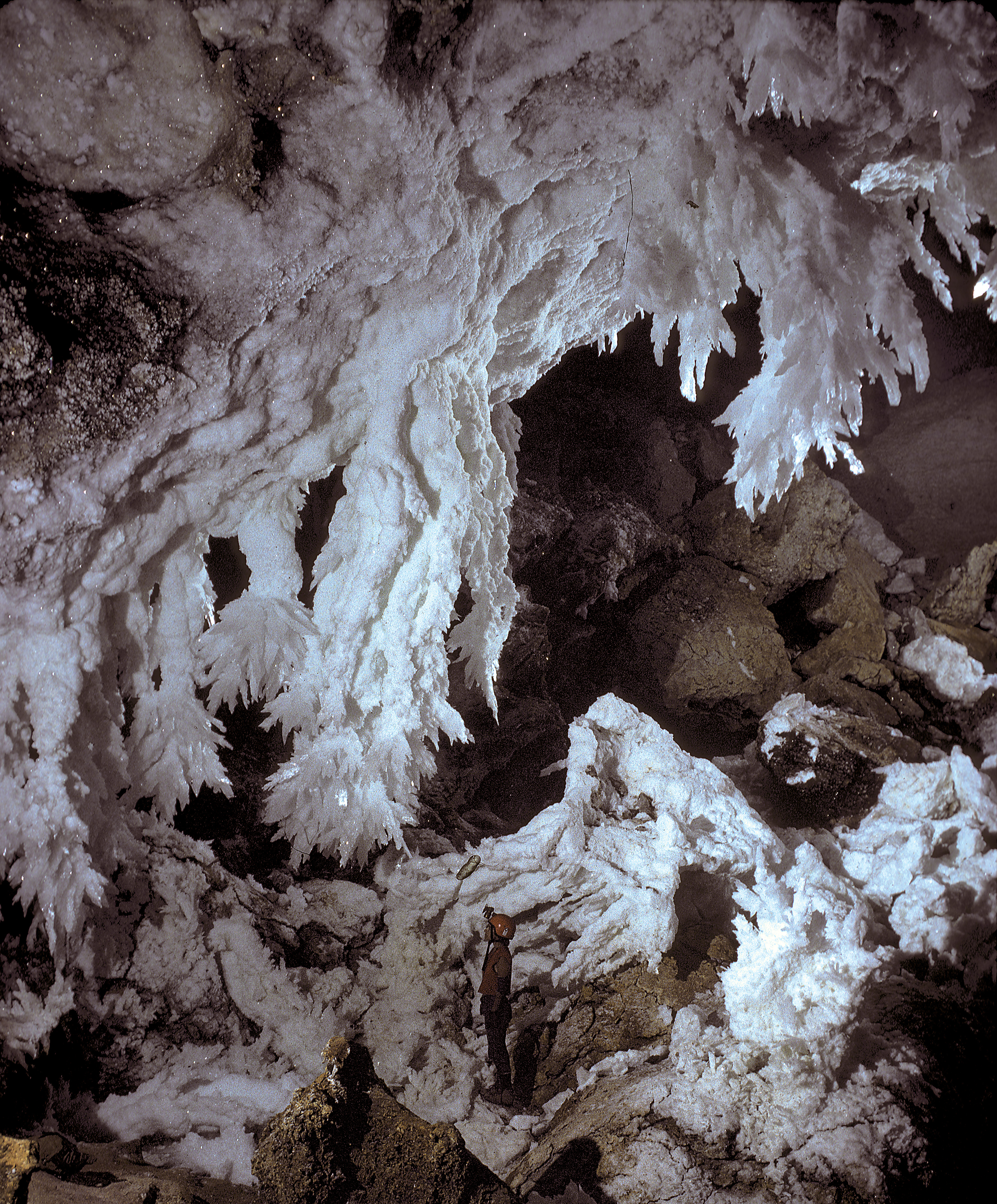 crystal formations in caves