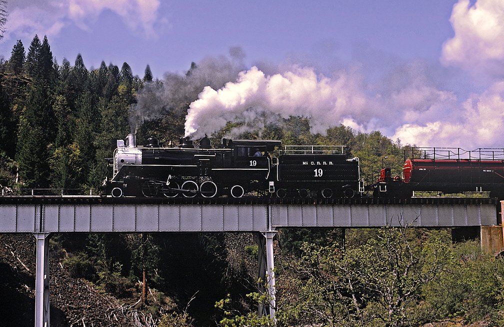 19 steam. Disney Western River Railroad.