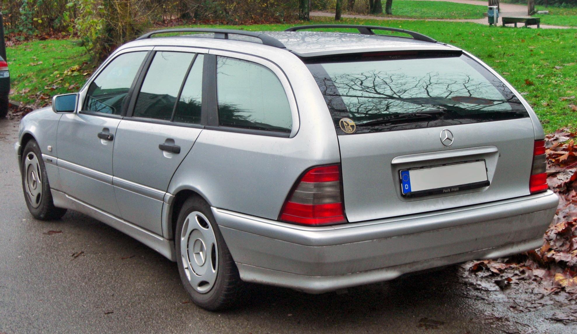 File:Mercedes C-Klasse T-Modell Esprit (S202, Facelift 1997–2001) rear  MJ.JPG - Wikimedia Commons