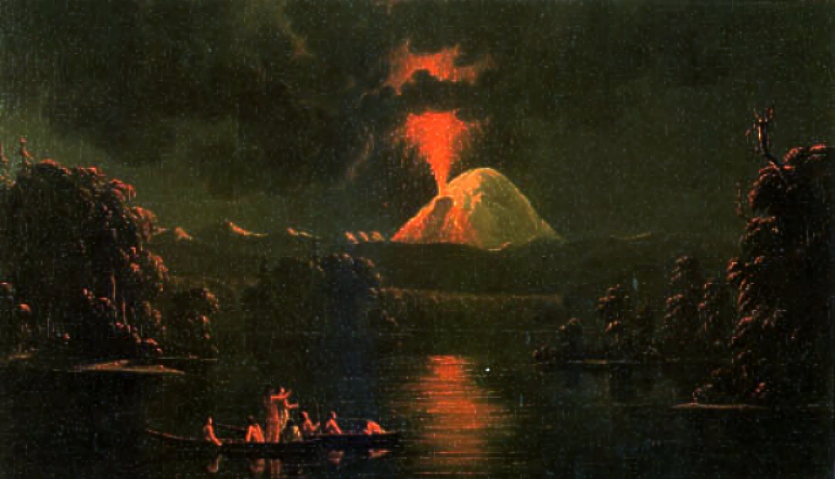 File:Mount St Helens erupting at night by Paul Kane.jpg