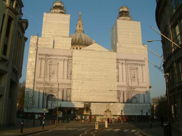 File:St Paul's Cathedral clad for cleaning - London - 240404.jpg