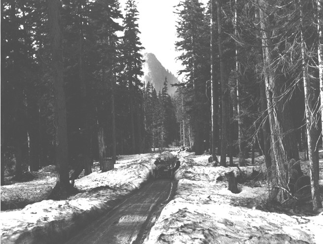 File:Automobile on snowy stretch of road near Snoqualmie Pass, Washington, July 4, 1916 (KIEHL 124).jpeg