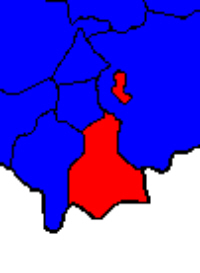 Position of Ballymurreen parish within the civil parishes of south-eastern North Tipperary, showing that Rathcunikeen is an exclave BallymurreenCivilParishExpanded2.jpg