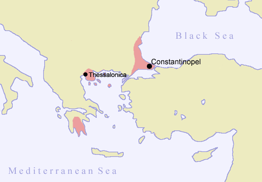 L'Impero bizantino nel XV secolo.