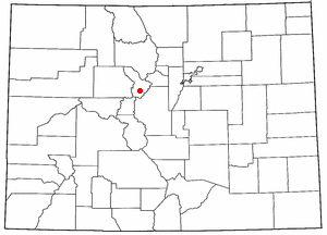 Location of Breckenridge, Colorado