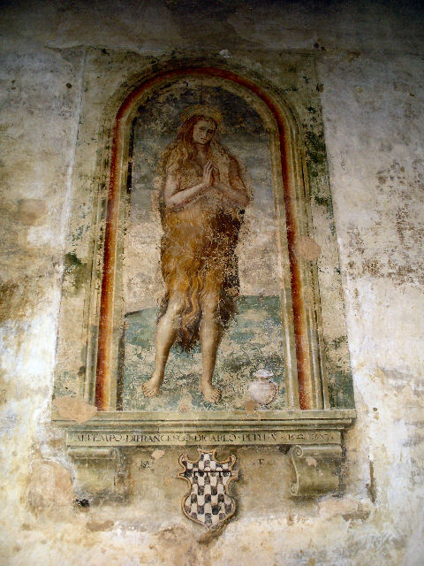 Certaldo Palazzo Pretorio, affresco Maddalena