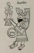 Chantico as depicted in Sahagún's Ritos, Sacerdotes, y atavíos de los dioses