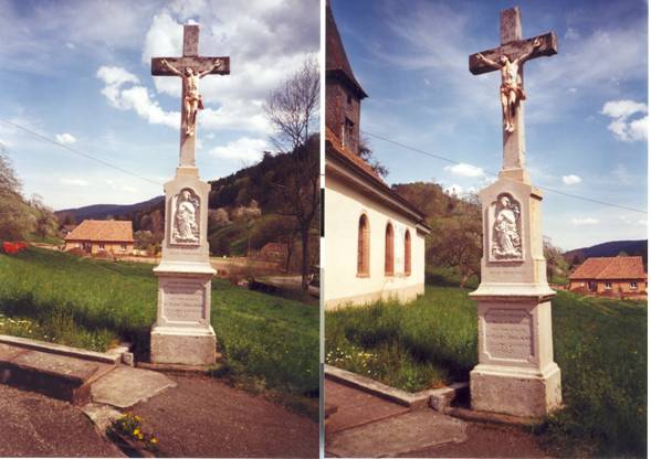 File:Croix devant la chapelle du Petit Rombach 084.jpg