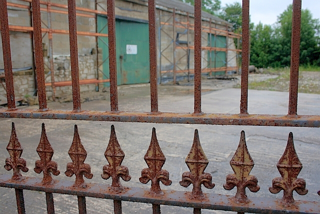 File:Gate, to Industrial Area off Bottomhill Road - geograph.org.uk - 2527137.jpg