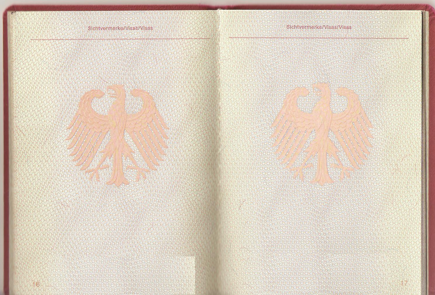 german passport pages