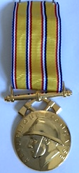 File:Médaille d'honneur sapeurs-pompiers échelon vermeil 25 ans avant 2017.png