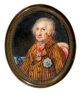 Portret van M.F. Soimonov.  Begin 1800.  F.F. Kinel.