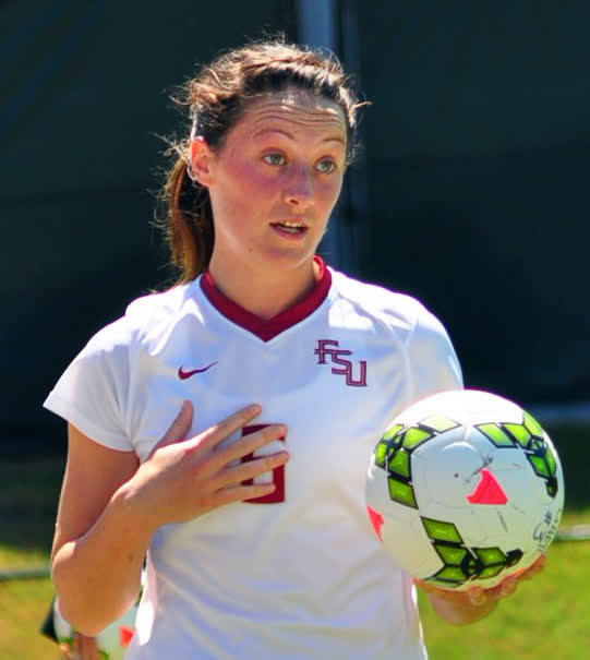 FSU defender Megan Campbell in September 2015