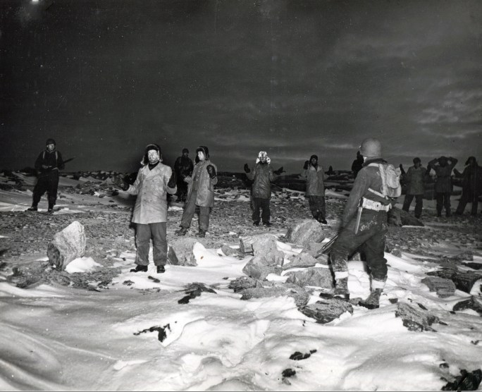 File:Members of the Edelweiss II weather station in north-eastern Greenland taken prisoner by American soldiers, October 4 1944.jpg