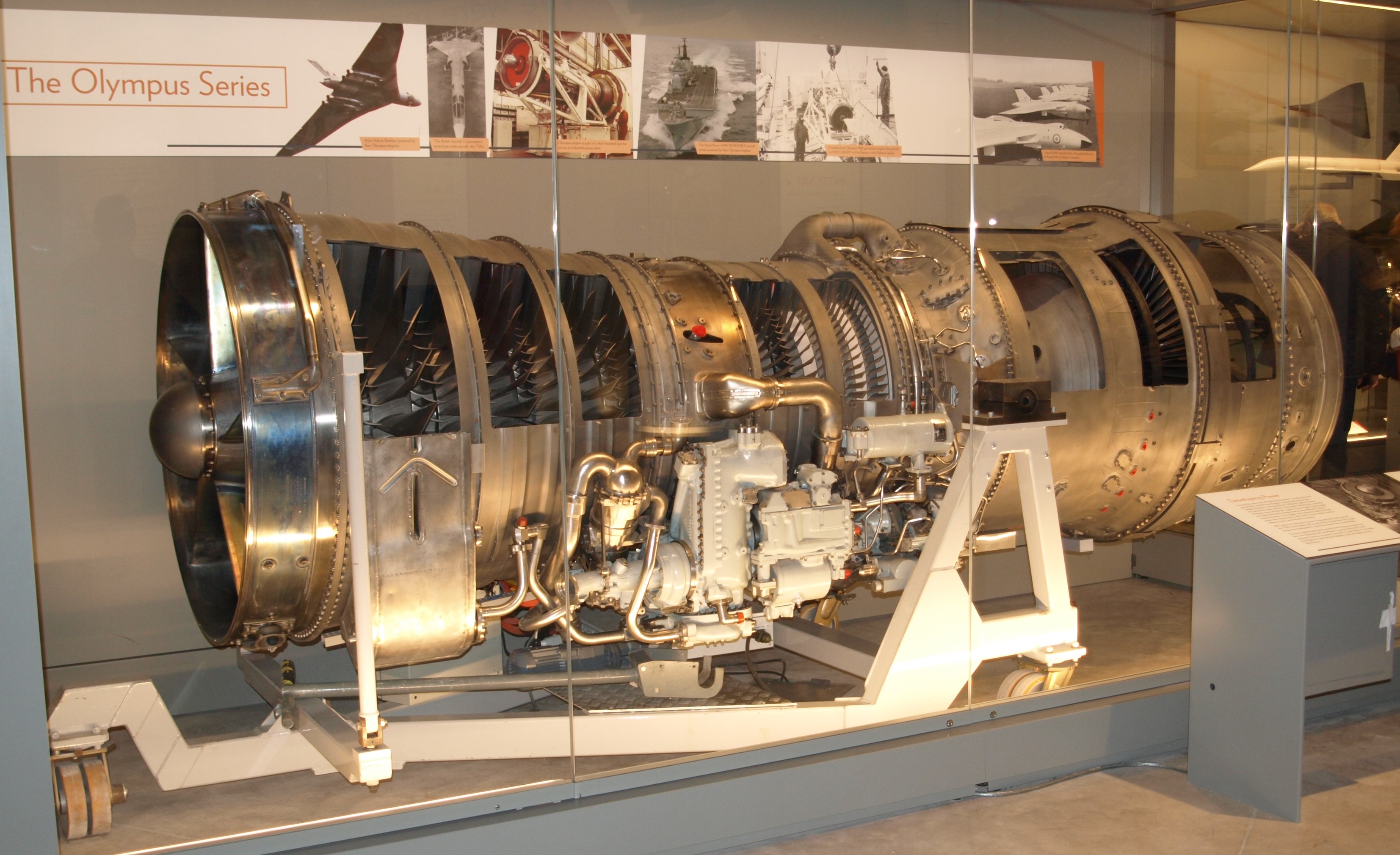 Cross-section of a turbofan engine [1].