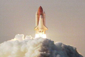 Change in momentum of the Endeavour Space Shuttle