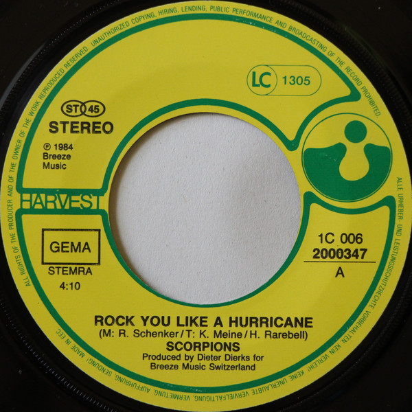 Rock You Like A Hurricane (tradução), Wiki