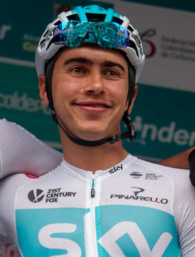Sebastián Henao en el campeonato nacional de ciclismo en ruta de Colombia 2018