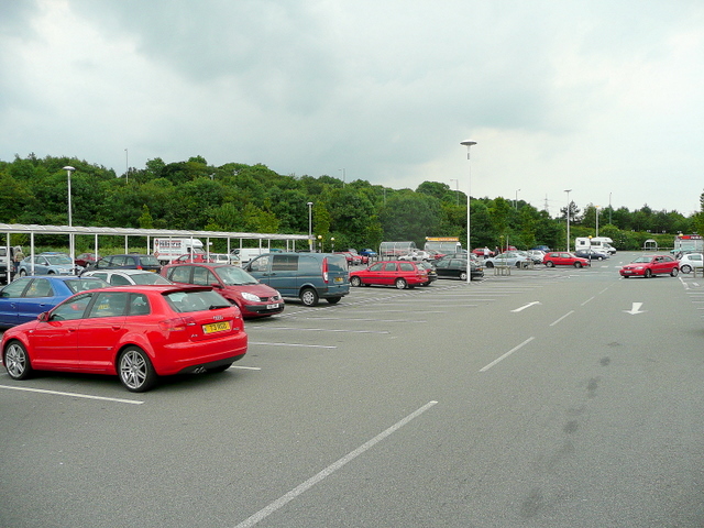 File:Tesco car park, Bangor - geograph.org.uk - 1397975.jpg