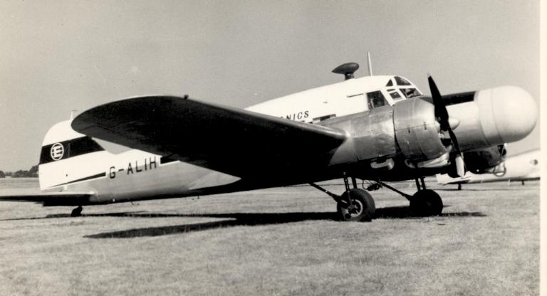 File:Avro Anson 11 G-ALIH Ecko Electronics Blackbushe 1955.jpg