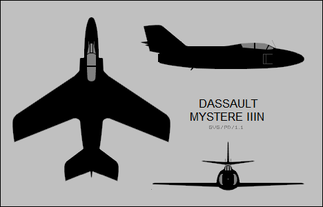 File:Dassault Mystere IIIN three-view silhouette.png