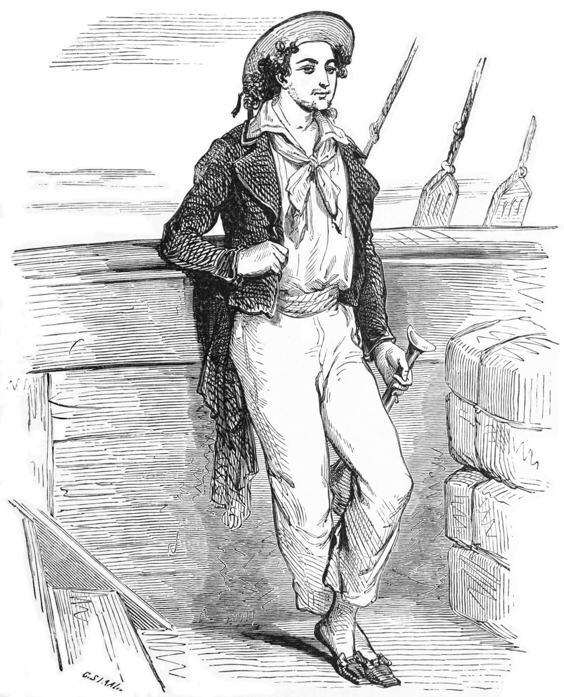Illustration of Edmond Dantès by [[Pierre-Gustave Staal]] (1888).