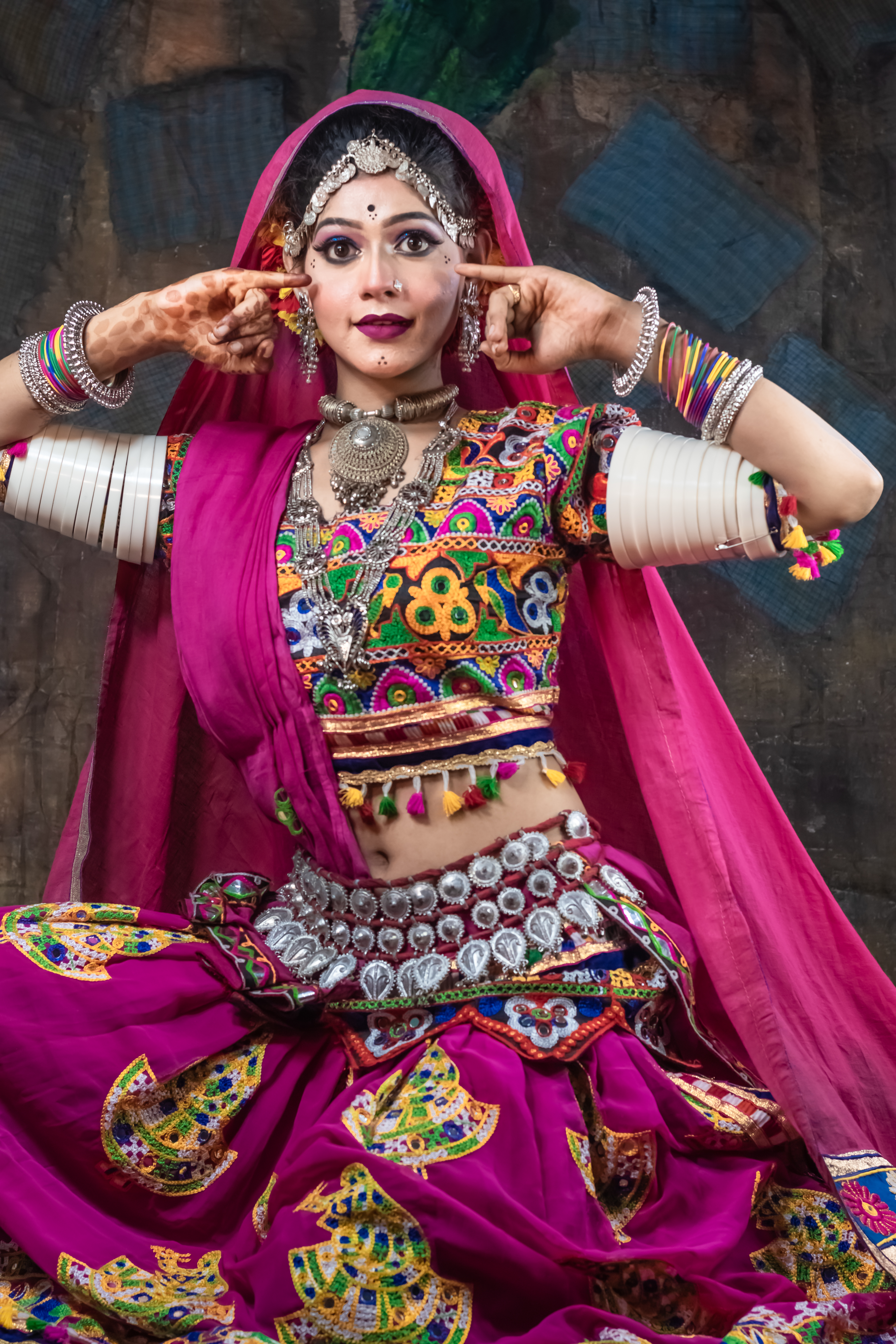 Indian Rural Woman Wearing A Pink Rajasthani Dress, Photo-shoot In The  Village House. Stock Photo, Picture and Royalty Free Image. Image 173961863.