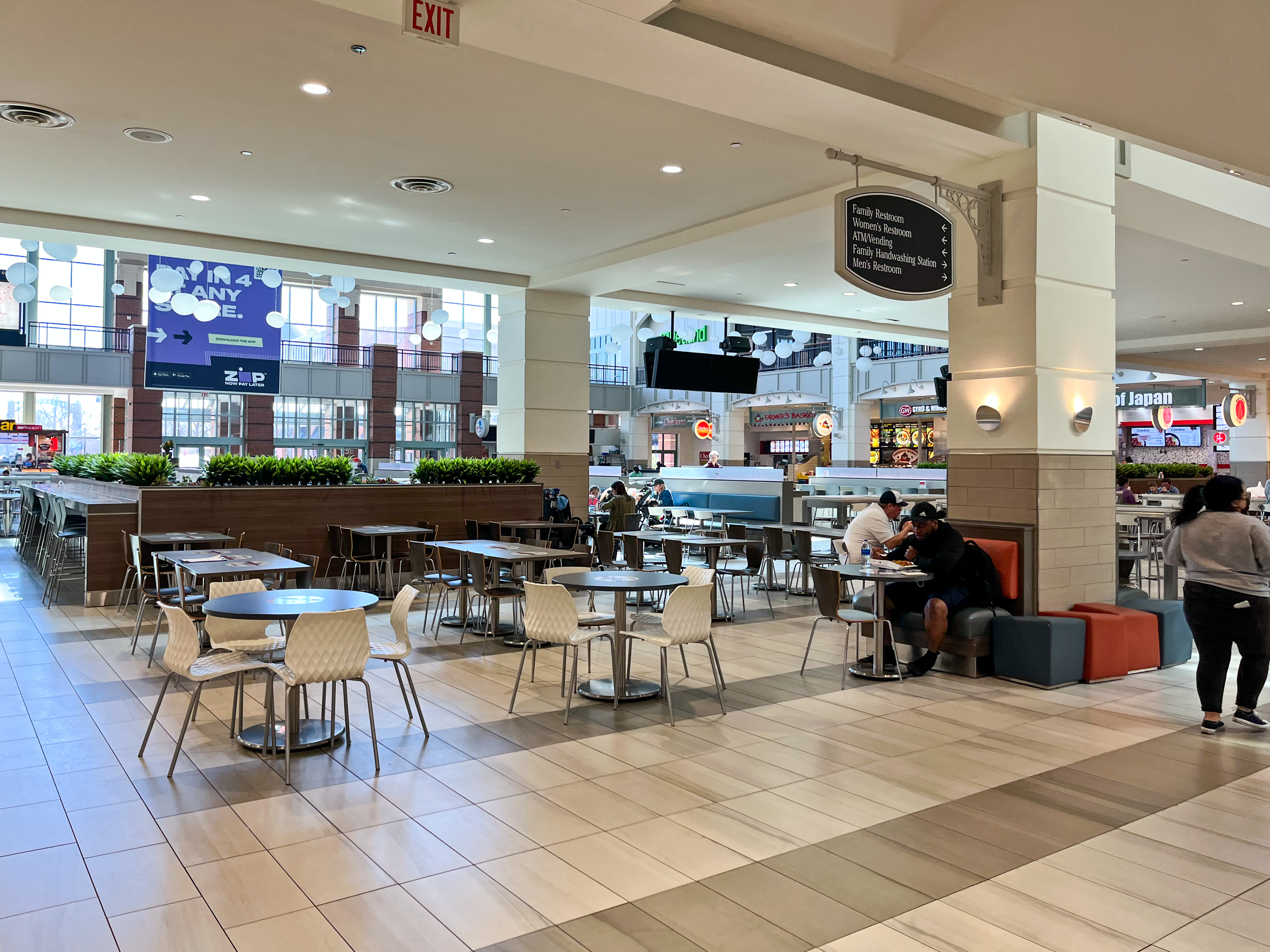 inside mall food court